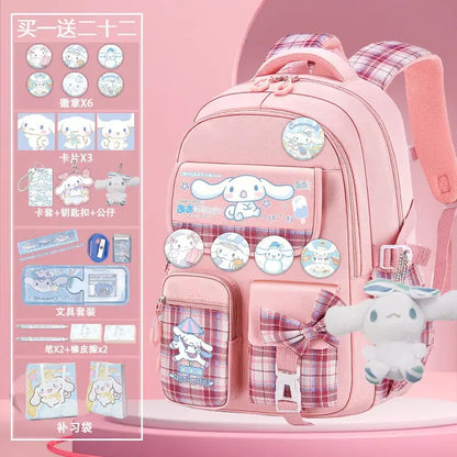 Sanrio Cinnamoroll Cute Fashion Printing Escuela Student Campus Backpack Mochilas Aestethic Bag Kawaii Large Capacity