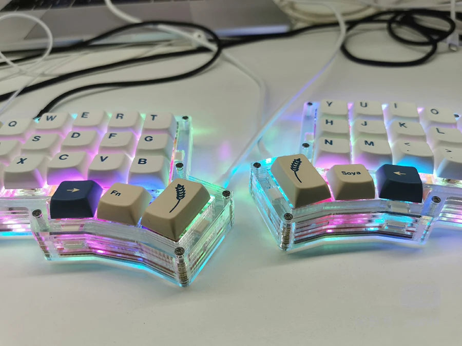 VIAL Keyboard Programable 42 Key Programable Mechanical Split Keyboard Gaming DIY Based on QMK  Hot waps RGB Backlit Keypad Kit