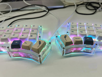 VIAL Keyboard Programable 42 Key Programable Mechanical Split Keyboard Gaming DIY Based on QMK  Hot waps RGB Backlit Keypad Kit