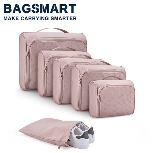 Bagsmart 6-Piece Lightweight Travel Packing Cubes Set