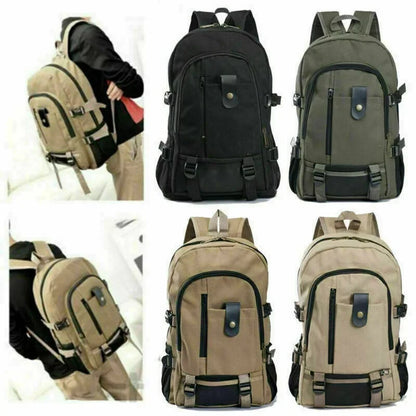 Leisure Canvas Travel Backpack for Man Large Capacity Outdoor Mountain Rucksack Male Backpack Teen Sport School Bag