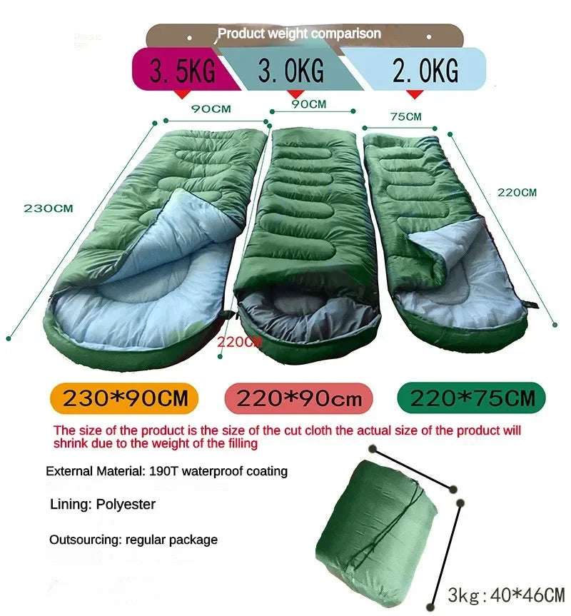 3.5KG Cold-Proof Thickened and Widened Winter Sleeping Bag