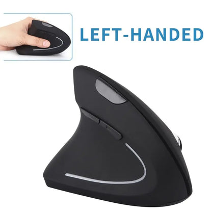 Wireless Left Hand Vertical Mouse Ergonomic Gaming Mouse 2.4G 1600DPI USB Optical Mice Mause For Computer Laptop PC