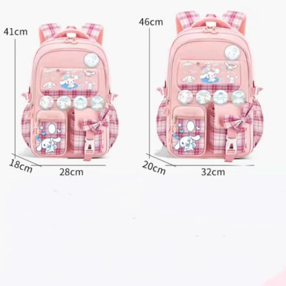 Sanrio Cinnamoroll Cute Fashion Printing Escuela Student Campus Backpack Mochilas Aestethic Bag Kawaii Large Capacity