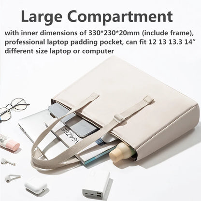 Laptop Tote Bag for Women 14 Inch Computer Business Office Work Shoulder Handbags Briefcase for Macbook Acer ASUS Lenovo Surface