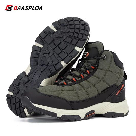 Baasploa Men's Outdoor Waterproof Hiking & Climbing Boots