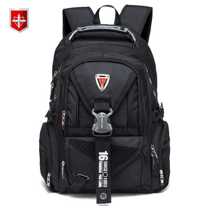 Waterproof Oxford Swiss Backpack Men 17 Inch Laptop Backpacks Travel Rucksack Female Vintage School Bags Casual Bagpack Mochila