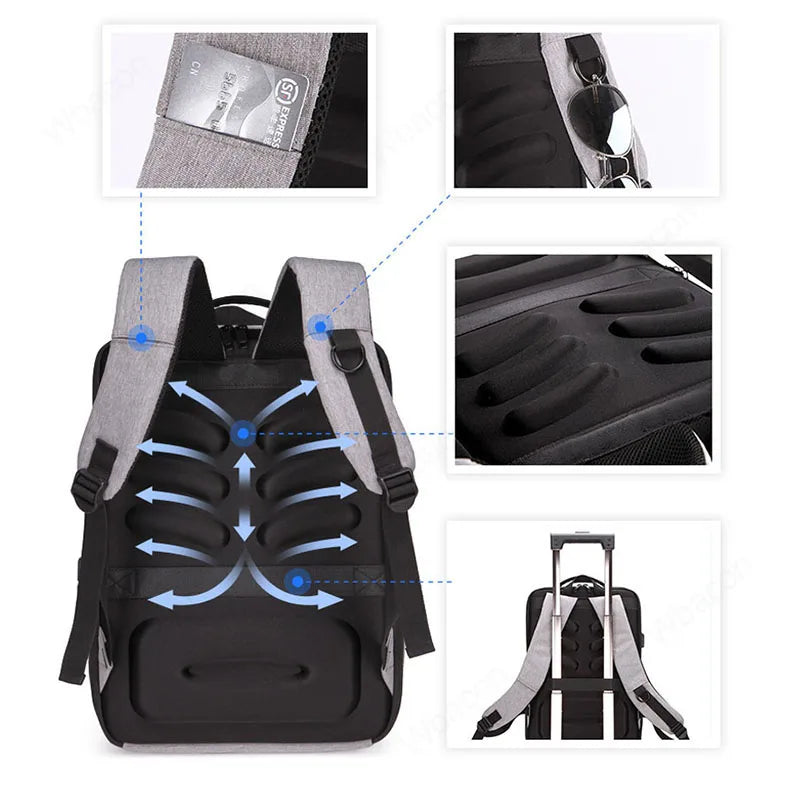 17 inch Hard Shell Laptop Travel Backpack