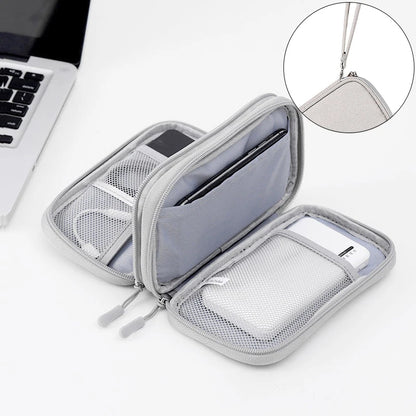 Travel Cable Bag Portable Digital Storage Pouch Charger Data Cable USB Bag Organizer Waterproof Electronic Accessory Storage Bag